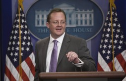 Robert Gibbs at the podium