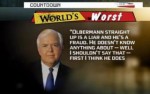 Changing of the "Worst Persons" Guard: Olbermann Debuts Lou Dobbs Caricature