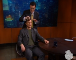 Woody Harrelson Lets Stephen Colbert Shave His Head For The Troops 