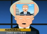 Family Guy Takes On Chris Matthews: "My Forehead, My Rules"
