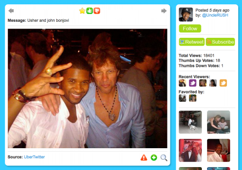 Usher and Jon Bon Jovi