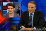 Jon Stewart Calls Out Rush Limbaugh, Pat Robertson And...Rachel Maddow?