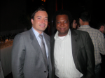 Jimmy Fallon with Pepsico's Bonin Bough Jimmy Fallon with Pepsico's Bonin Bough