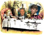 Enjoying the Tea Party.