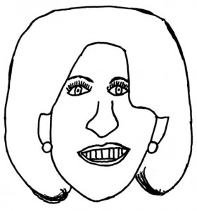 Michelle Obama drawing
