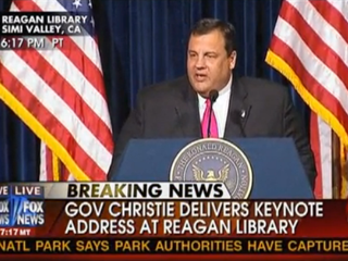 Gov. Chris Christie Tears Into Obama, Presidential Rumors In Reagan ...