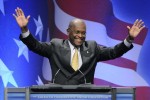 Cain takes the stage to address the Conservative Political Action conference (CPAC) in Washington