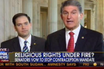 Sens. Marco Rubio And Joe Manchin Make Bipartisan Appearance, Blast Birth Control Mandate rubio manchin