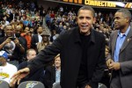 President Obama Attends NBA Game