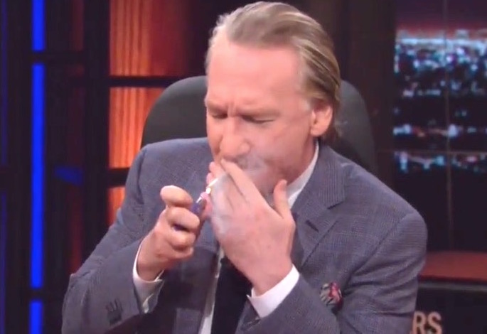 clove cigarettes bill maher Maher Lights up a Joint While Talking Progress on Marijuana Legalization