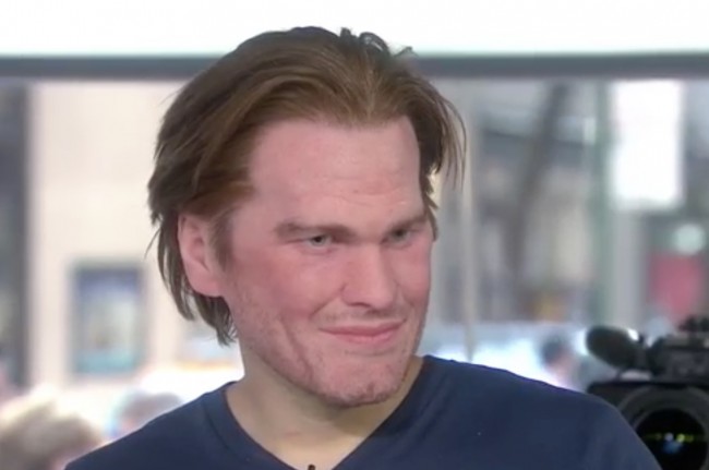 Man in Freakishly Realistic Tom Brady Mask Creeps Out Today Show Hosts