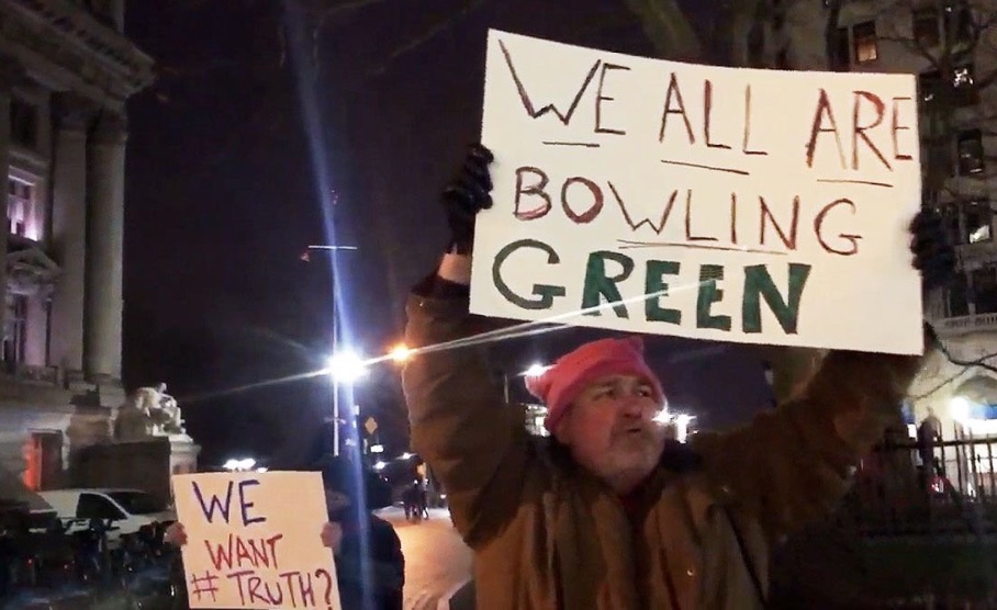 Protesters Mock Kellyanne Conway With Vigil for the ‘Bowling Green Massacre’ Victims