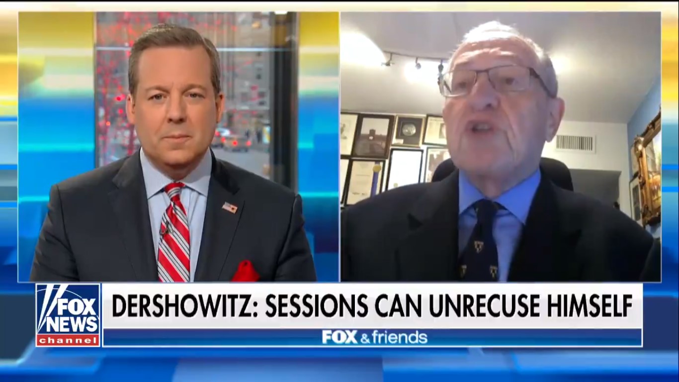 Alan Dershowitz: ‘Rod Rosenstein Should Recuse Himself’ and Sessions ...