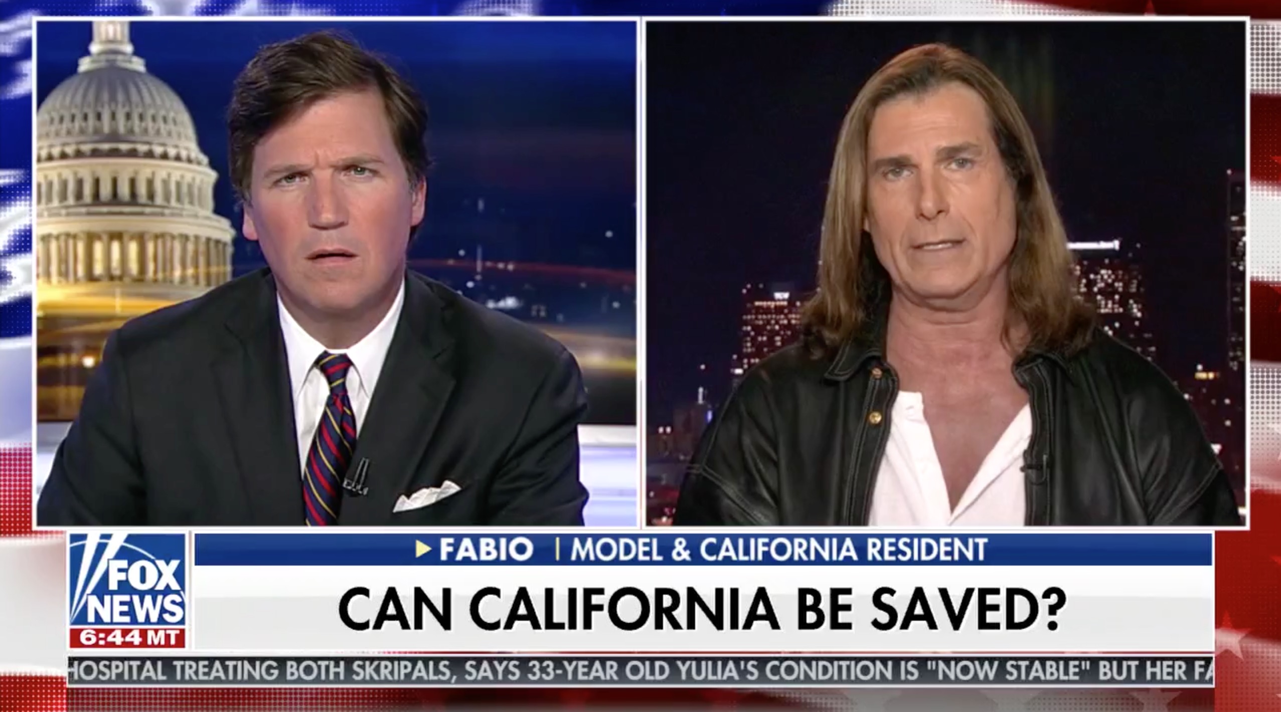 Tucker Mocked For Interviewing 80s Model Fabio On La Being Like