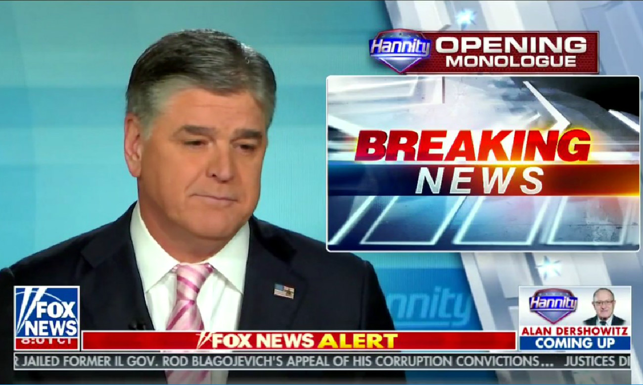 Hannity Opens Show With Short Montage of Anchors Saying His Name Before