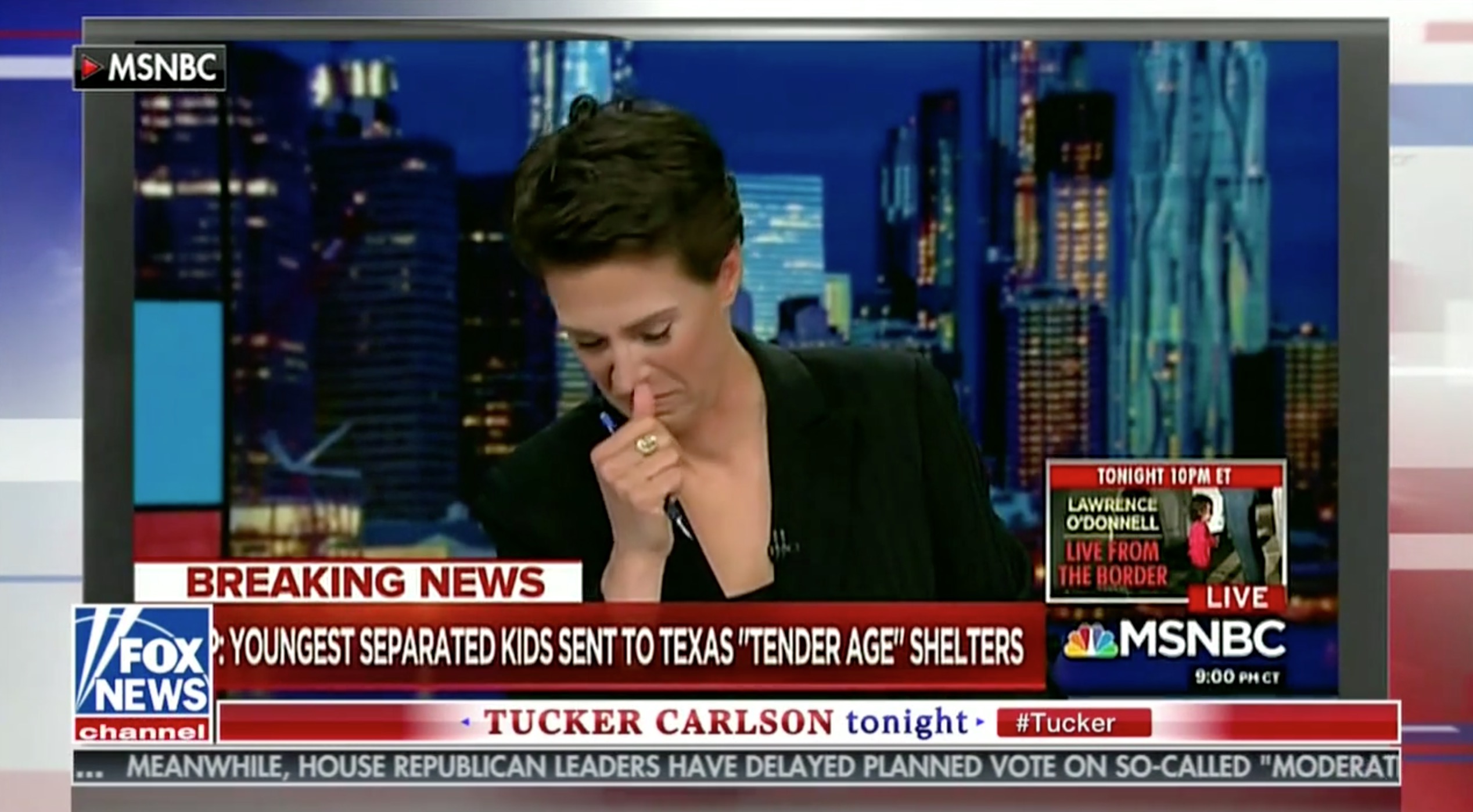 Tucker Carlson Decries Emotional Rachel Maddow Segment as ‘Propaganda’