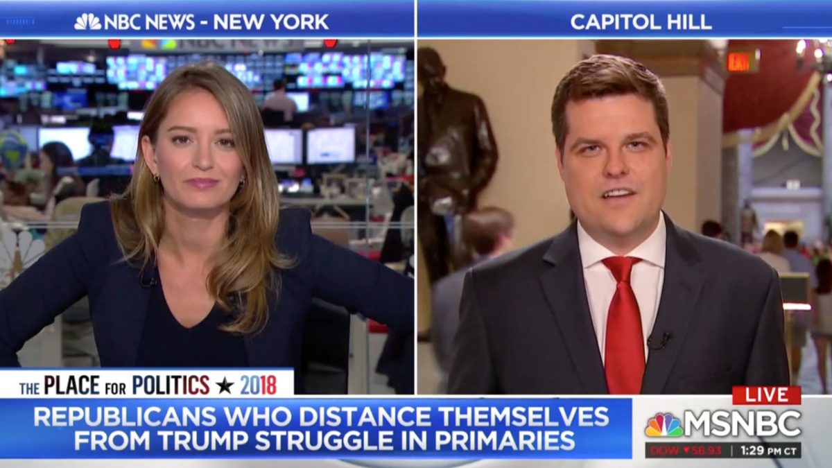 GOP Rep Matt Gaetz Rips Corker For Calling Party 'Cult ...