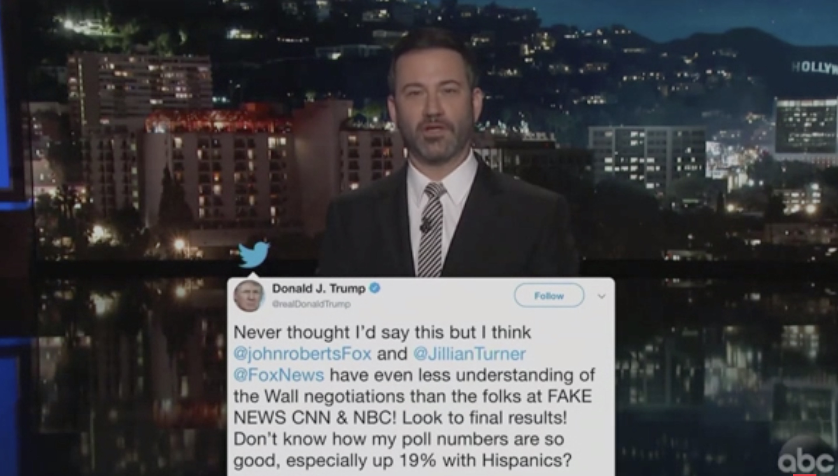Jimmy Kimmel Mocks Trump For Lashing Out At Fox News And A Teen