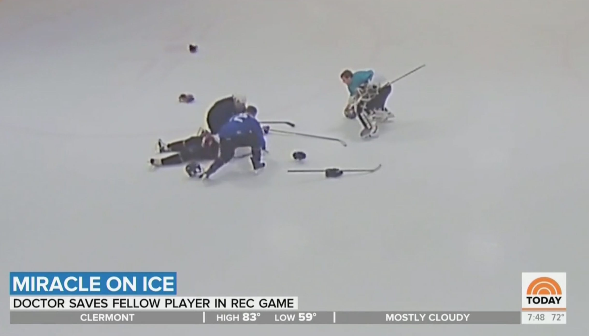WATCH Hockey Player Suffers Heart Attack During Game, Saved By Doctor