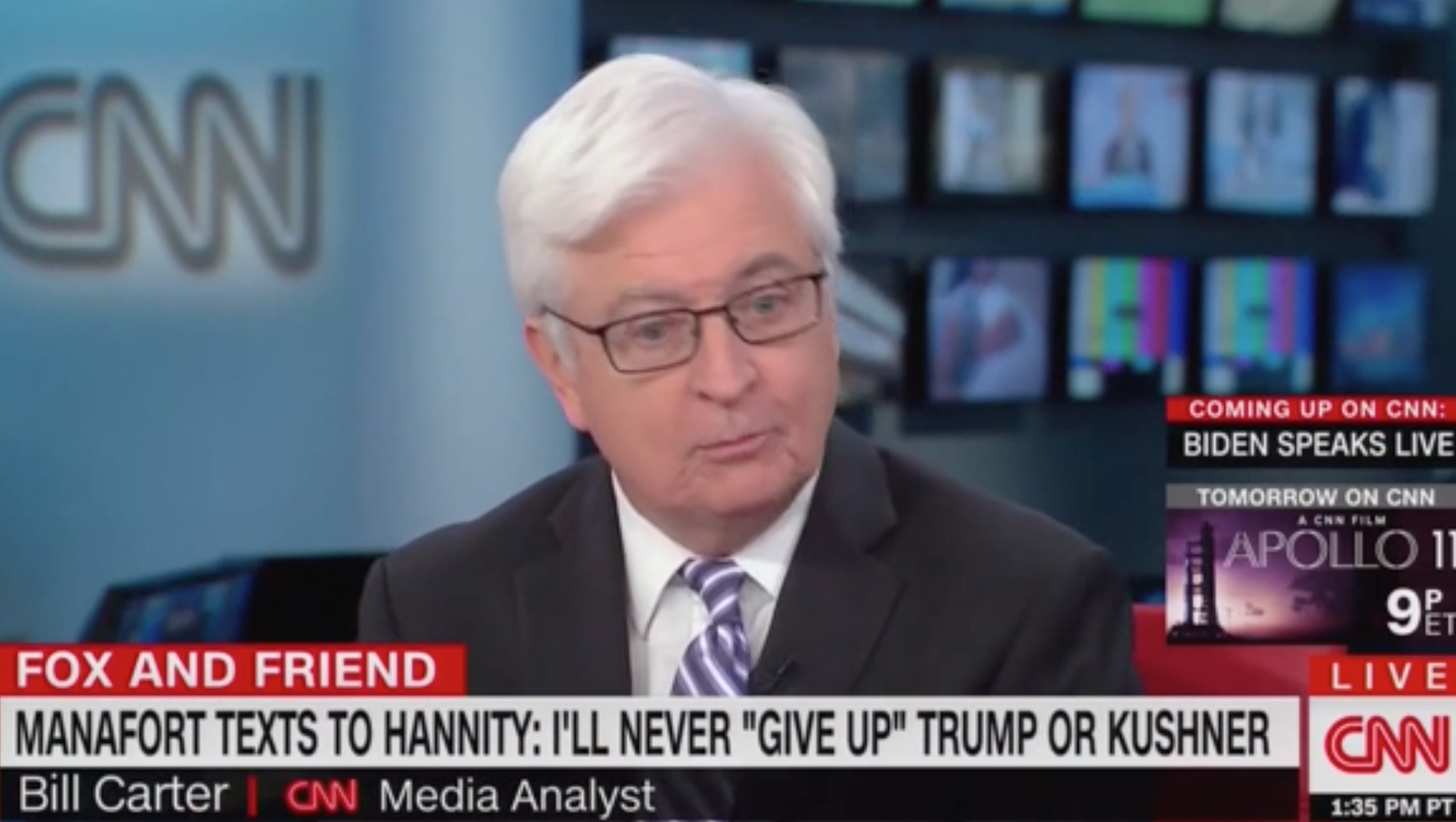 Bill Carter Surprised By Sean Hannity Texting Paul Manafort