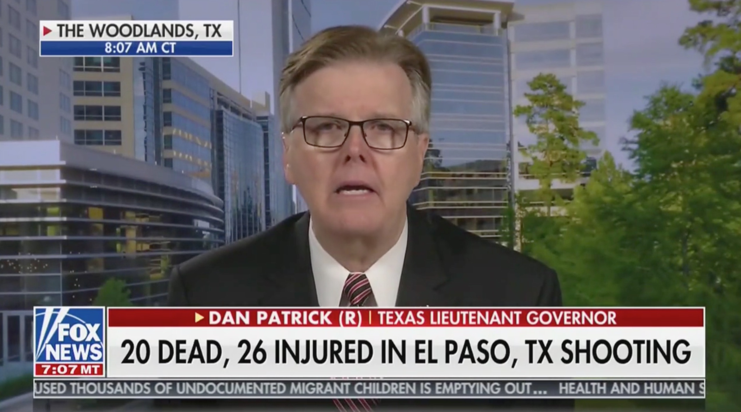 Texas Lt Gov Dan Patrick Blames Video Games For El Paso Shooting