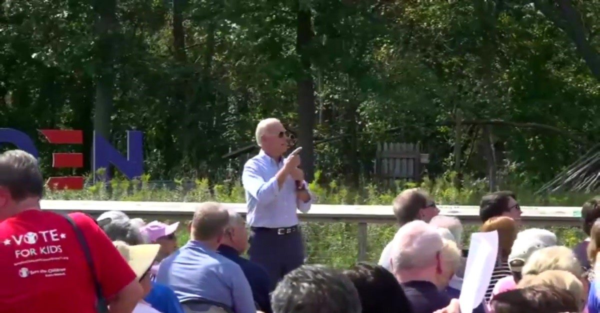 Biden Gets Emotional When Eagle Flies Over Campaign Event