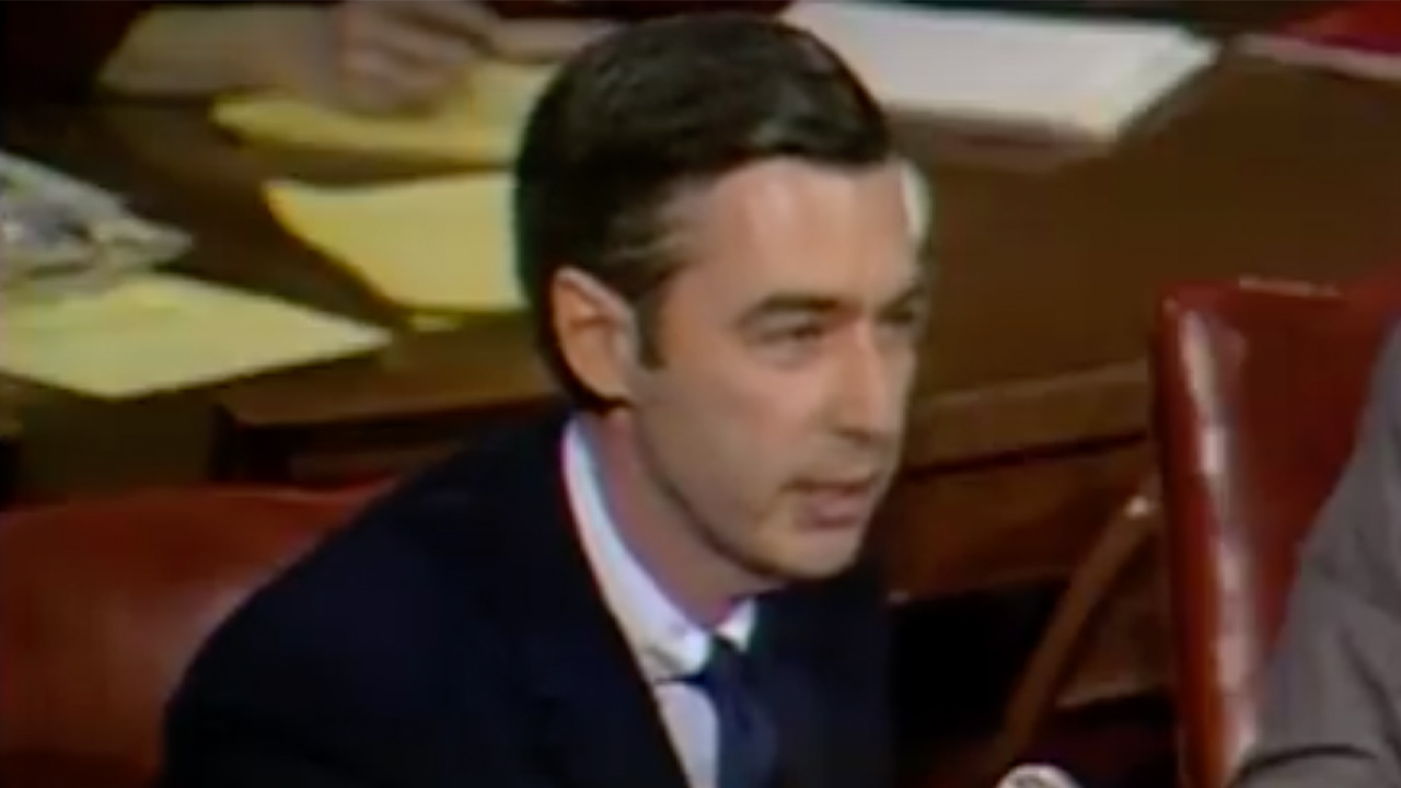 TBT Mister Rogers Testifies to Senate About PBS Funding