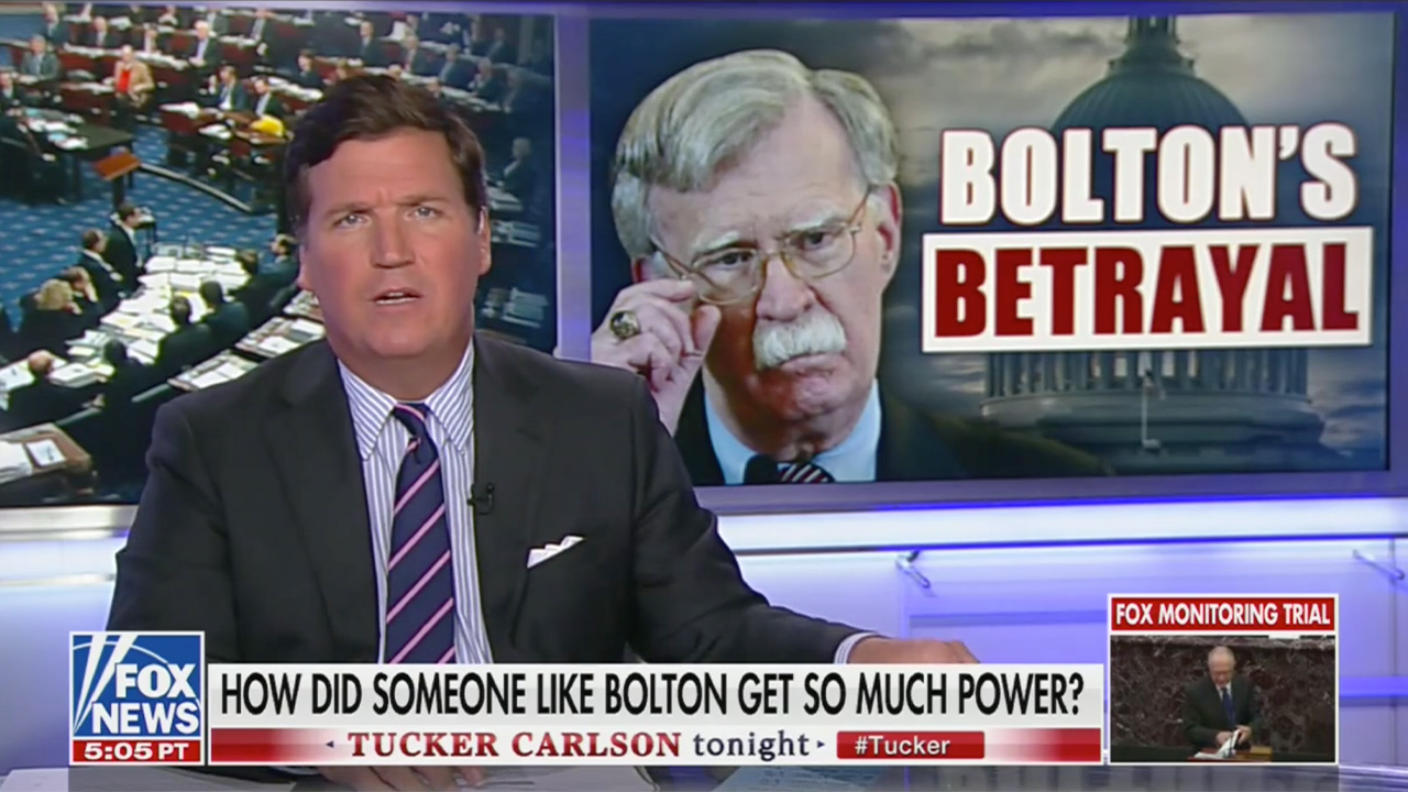 Tucker Carlson Trashes Snake John Bolton How Are People Surprised He 