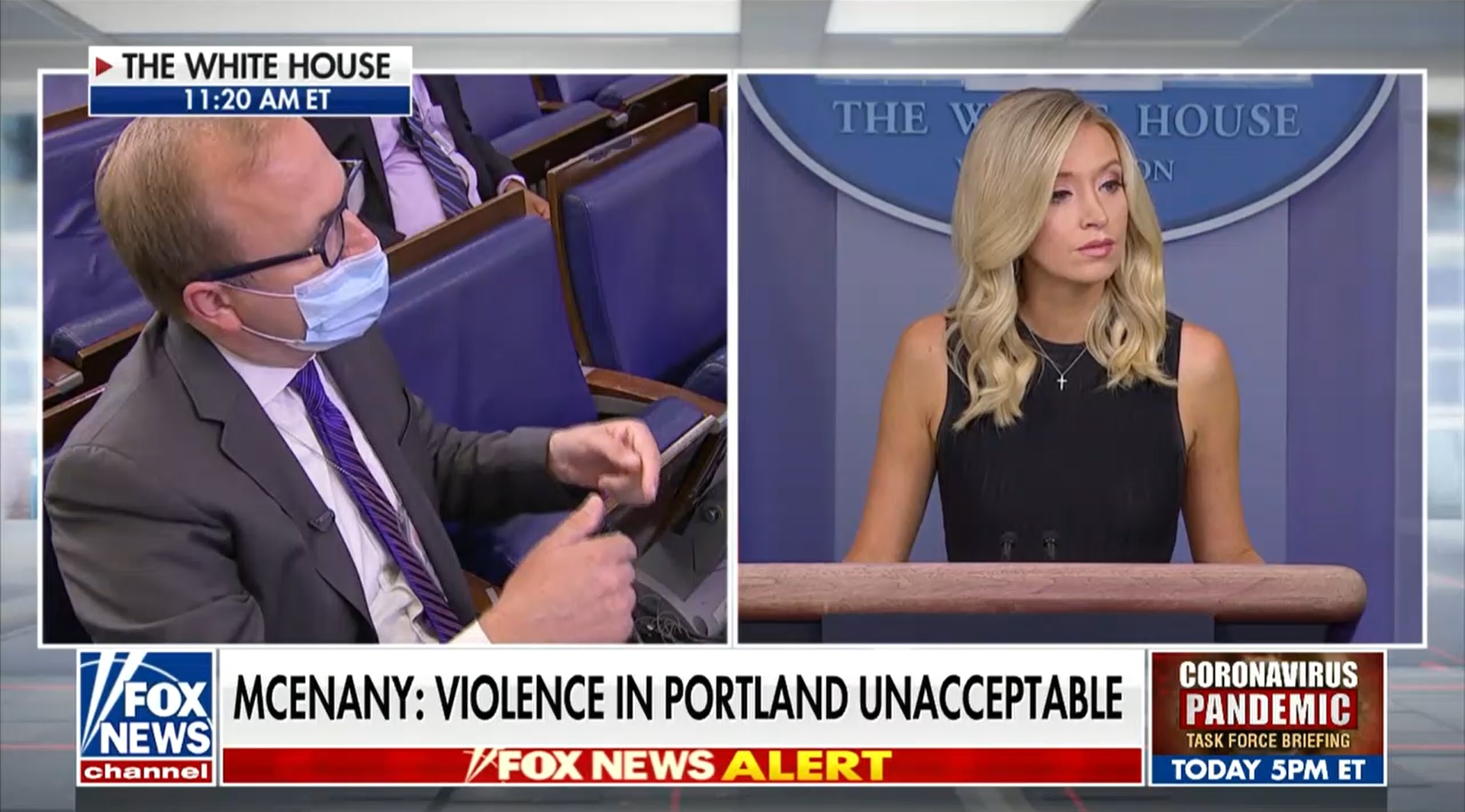Jonathan Karl Confronts Kayleigh McEnany Over Portland