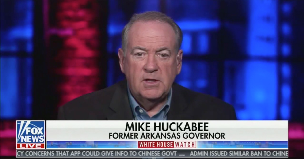 Mike Huckabee Defends Trump Covid Response