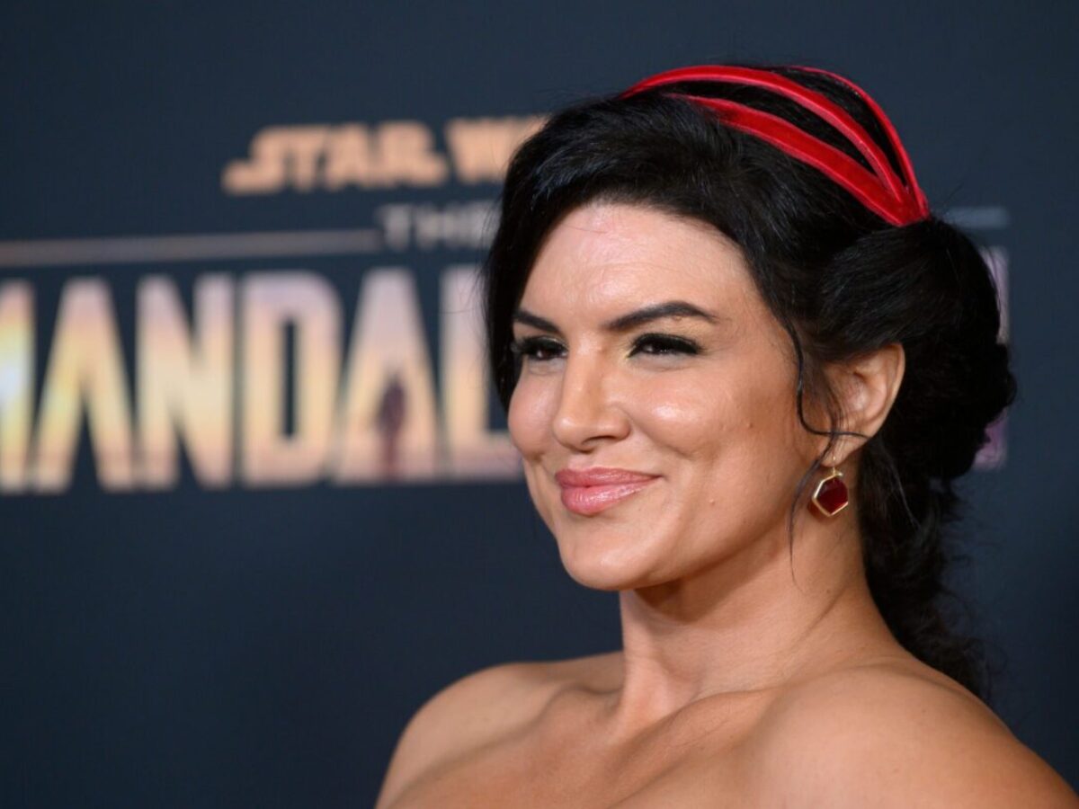 gina carano red dress 'In the Blood' clip: Gina Carano vs. everyone in a bar fight