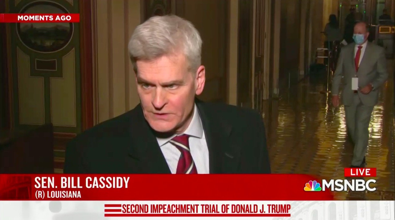Bill Cassidy Hits Trump Impeachment Defense Opening Argument