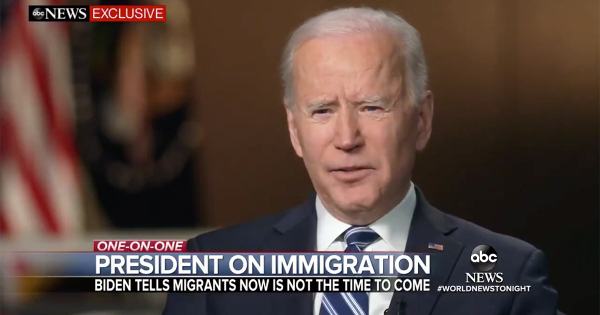 Joe Biden on Migrant Surge at Border: 'Don't Come'