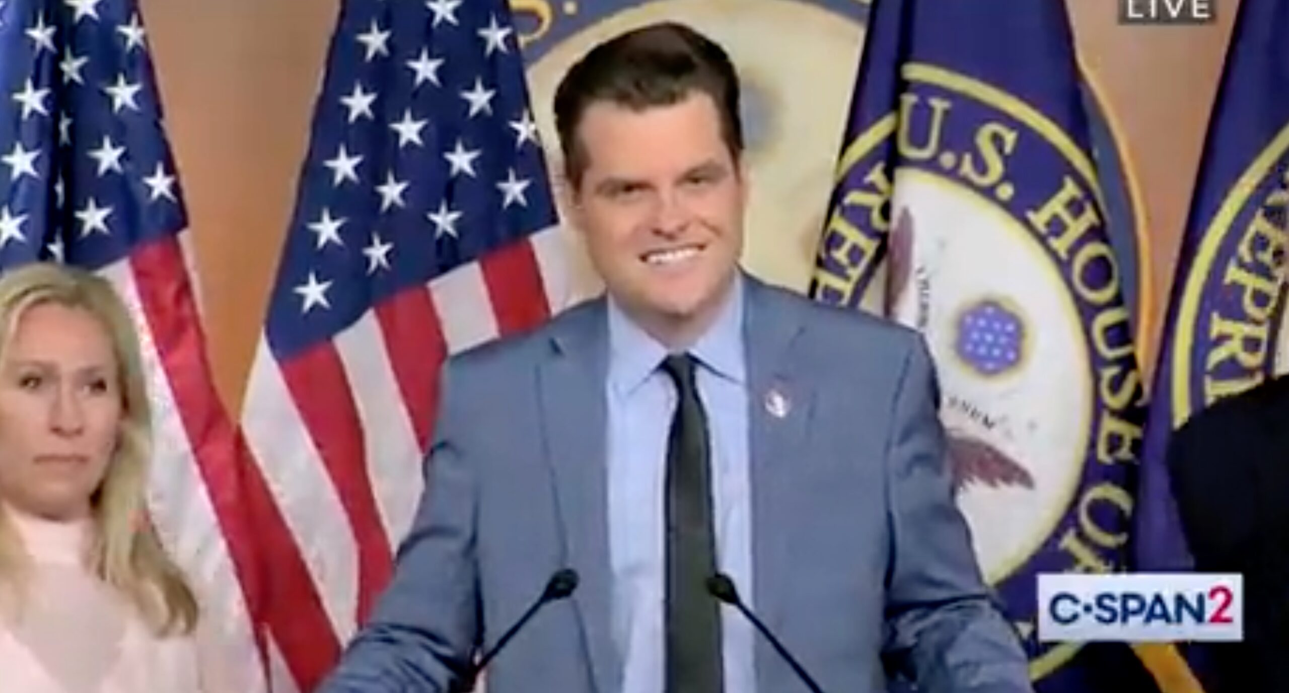 Trump as Speaker for 100 days gains momentum  

https://www.mediaite.com/tv/rep-matt-gaetz-joins-cho...