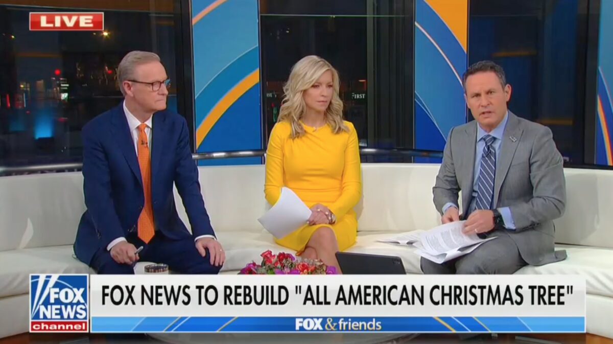 Fox & Friends Mourns Burning of Fox News Christmas Tree