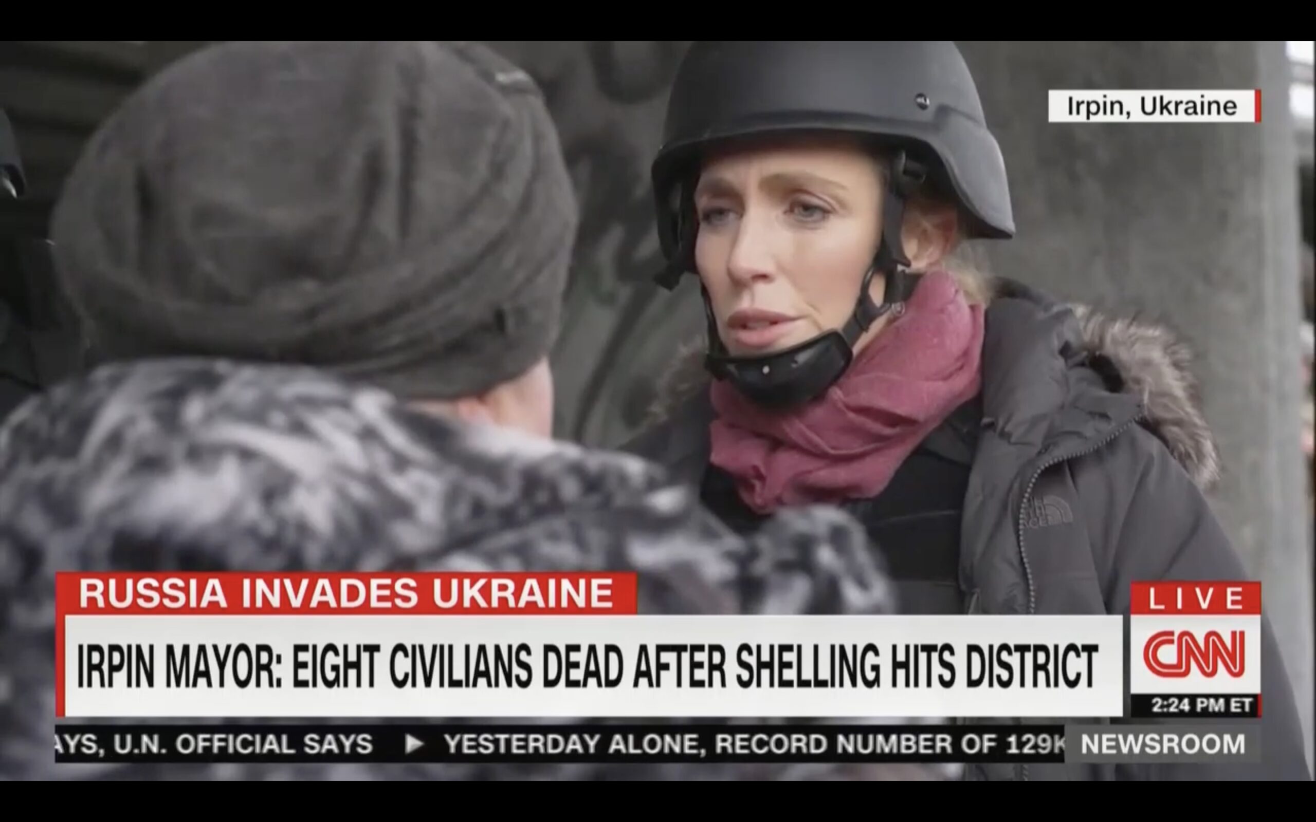 CNN's Clarissa Ward Interviews Refugees Fleeing Kyiv Suburb
