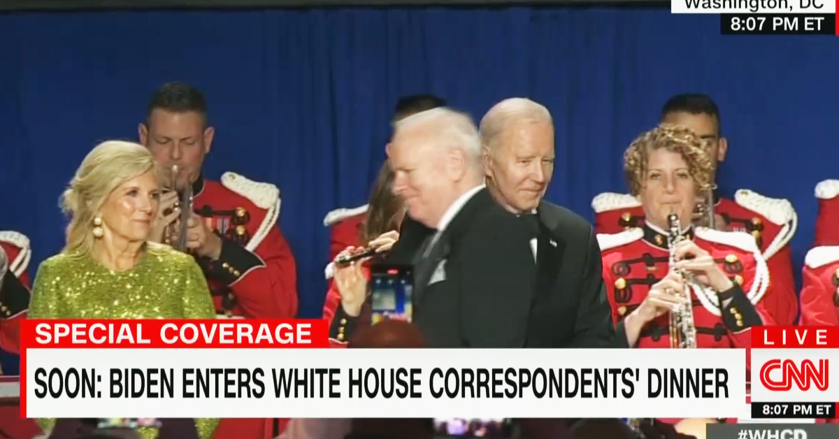 CNN Caught Off Guard By Biden's Appearance on WHCD Stage