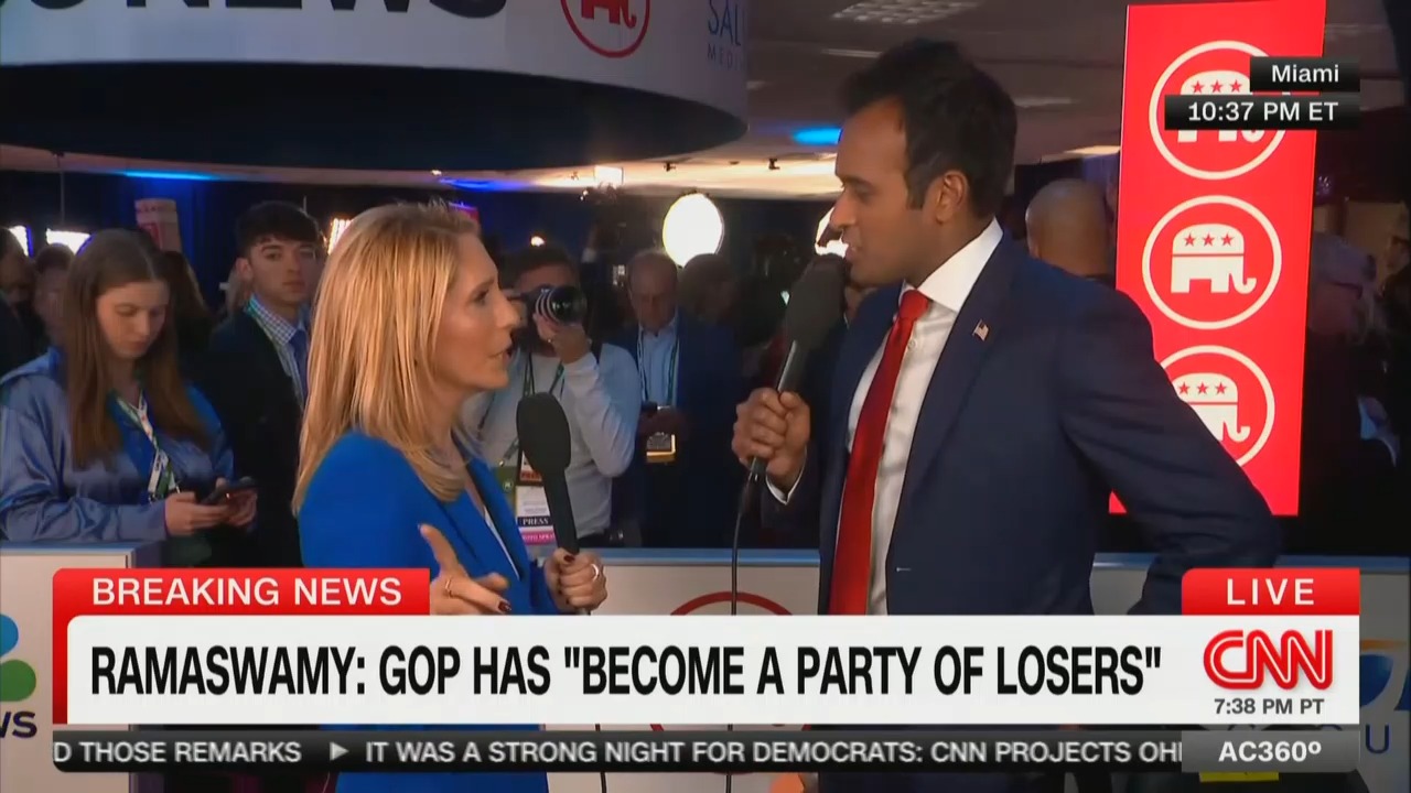 Dana Bash Shuts Down Vivek Ramaswamy Over Joe Biden Bribe
