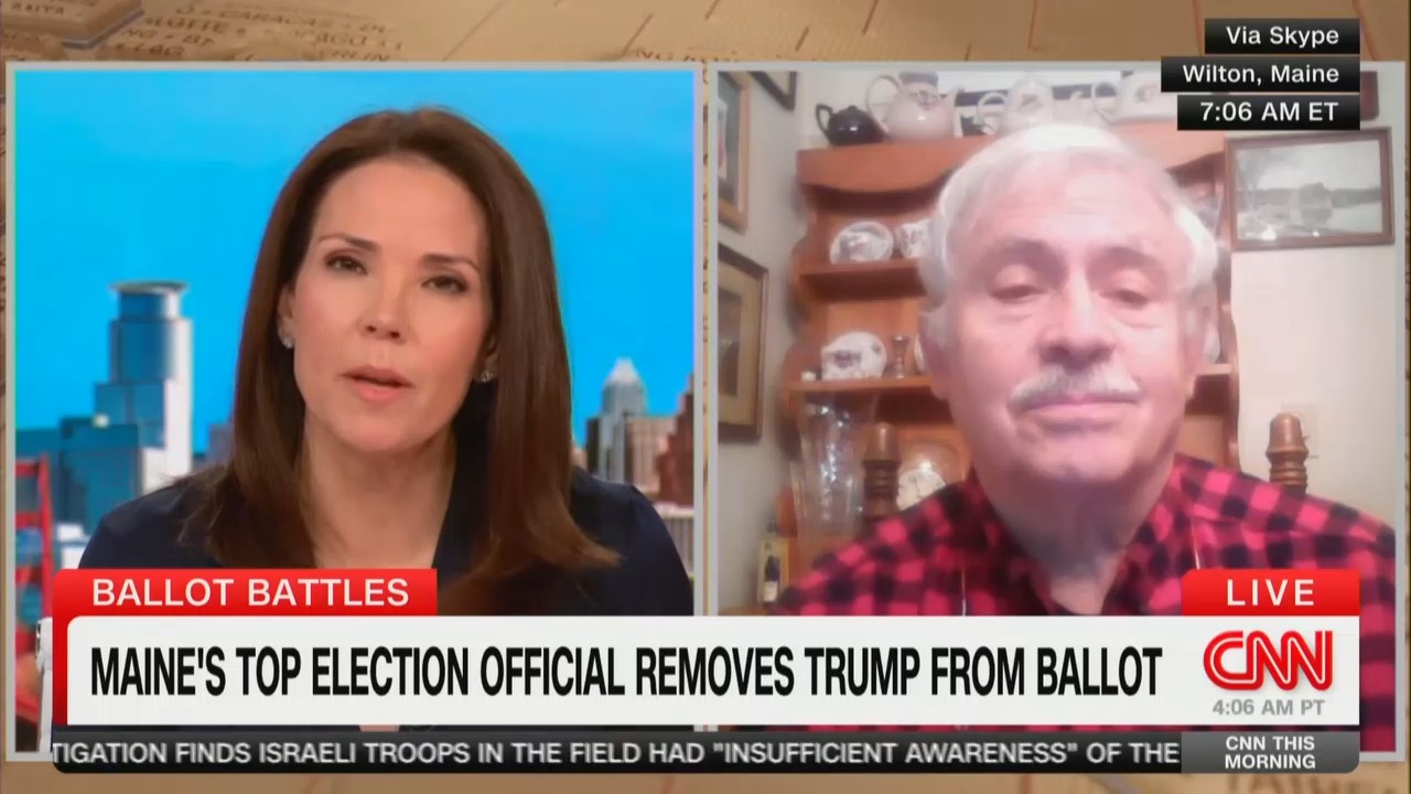 Maine Republican Defends Dumping Trump From Ballot on CNN