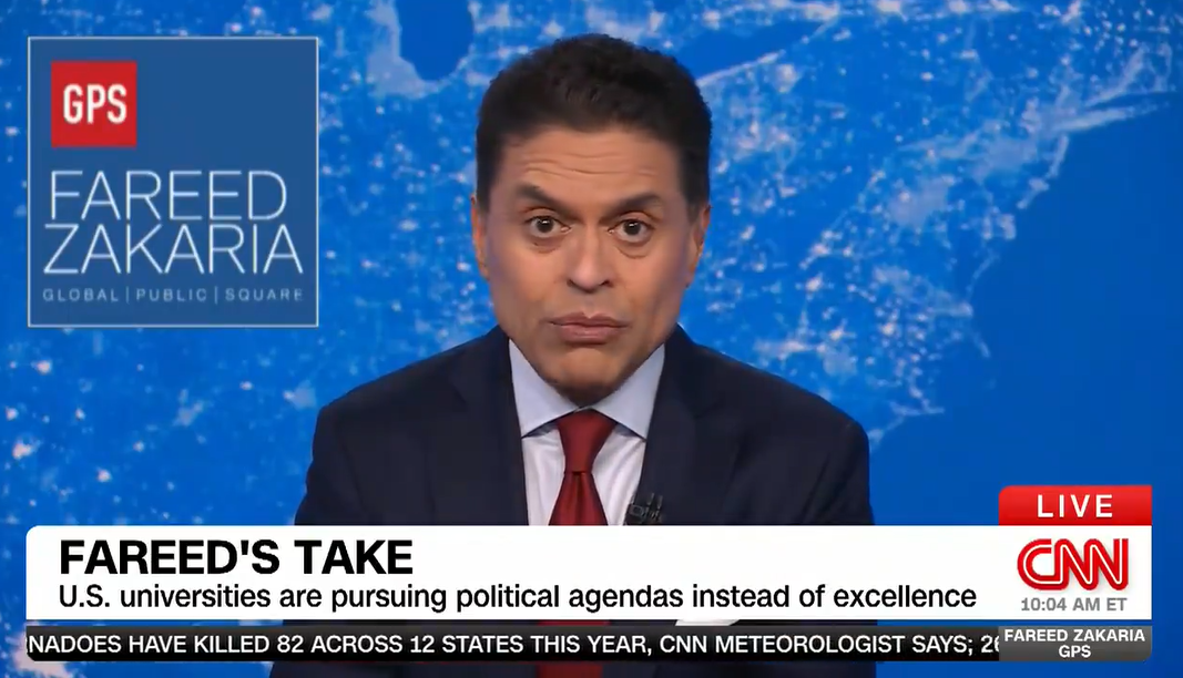 Fareed Zakaria Praised For Monologue Blasting 'Elite Universities'