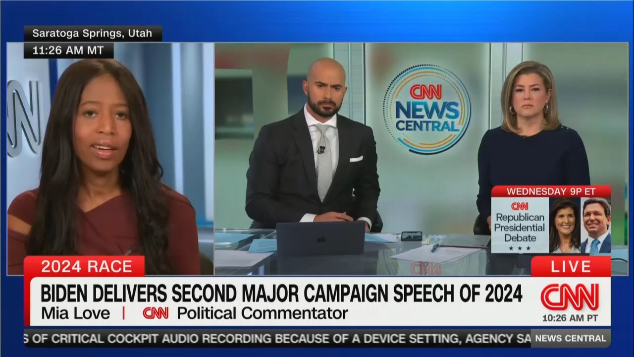 Mia Love Spends Two Minutes on CNN Rambling About Biden