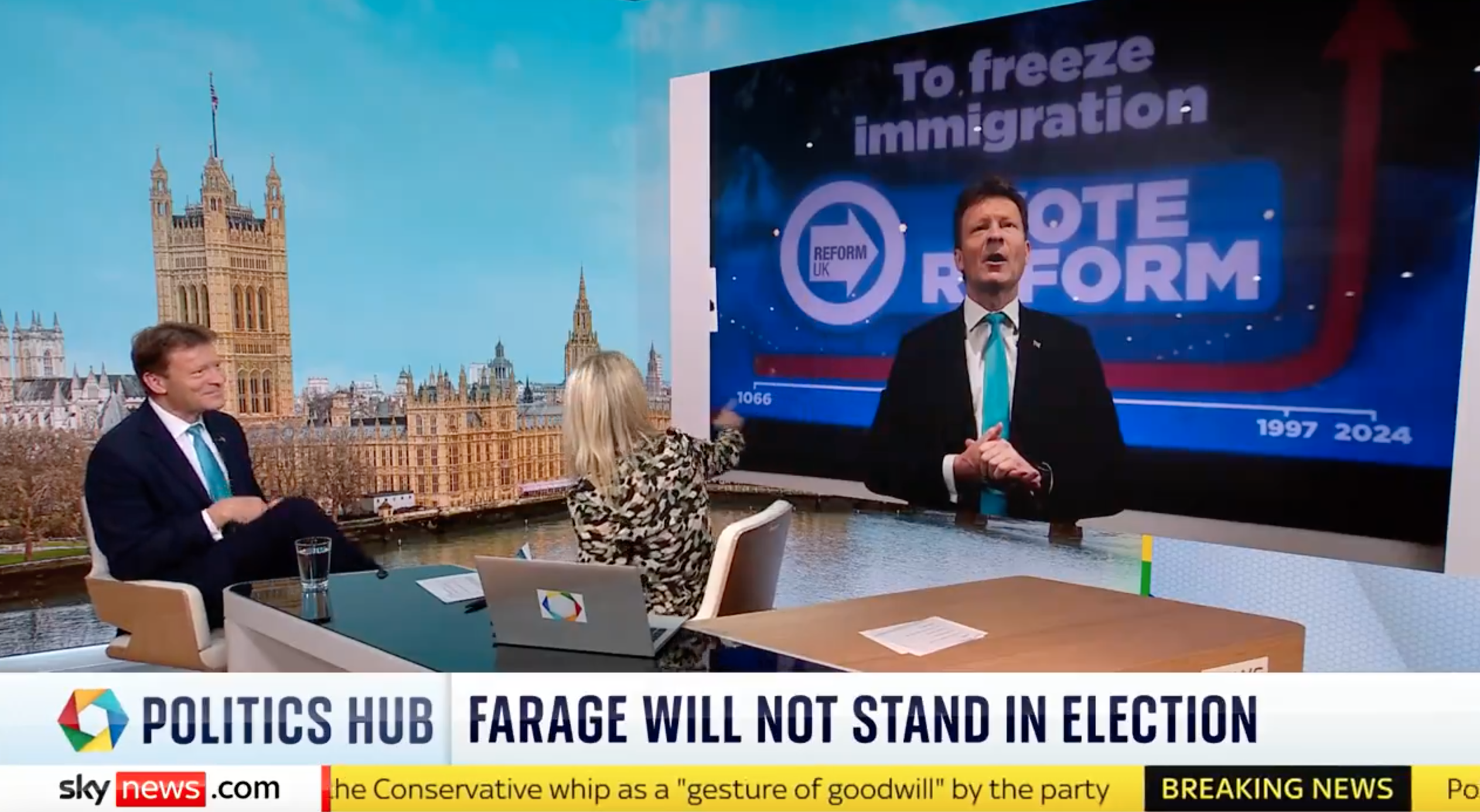 Sky News Host Roasts Reform UK’s Richard Tice Over 1066 Migration Graph