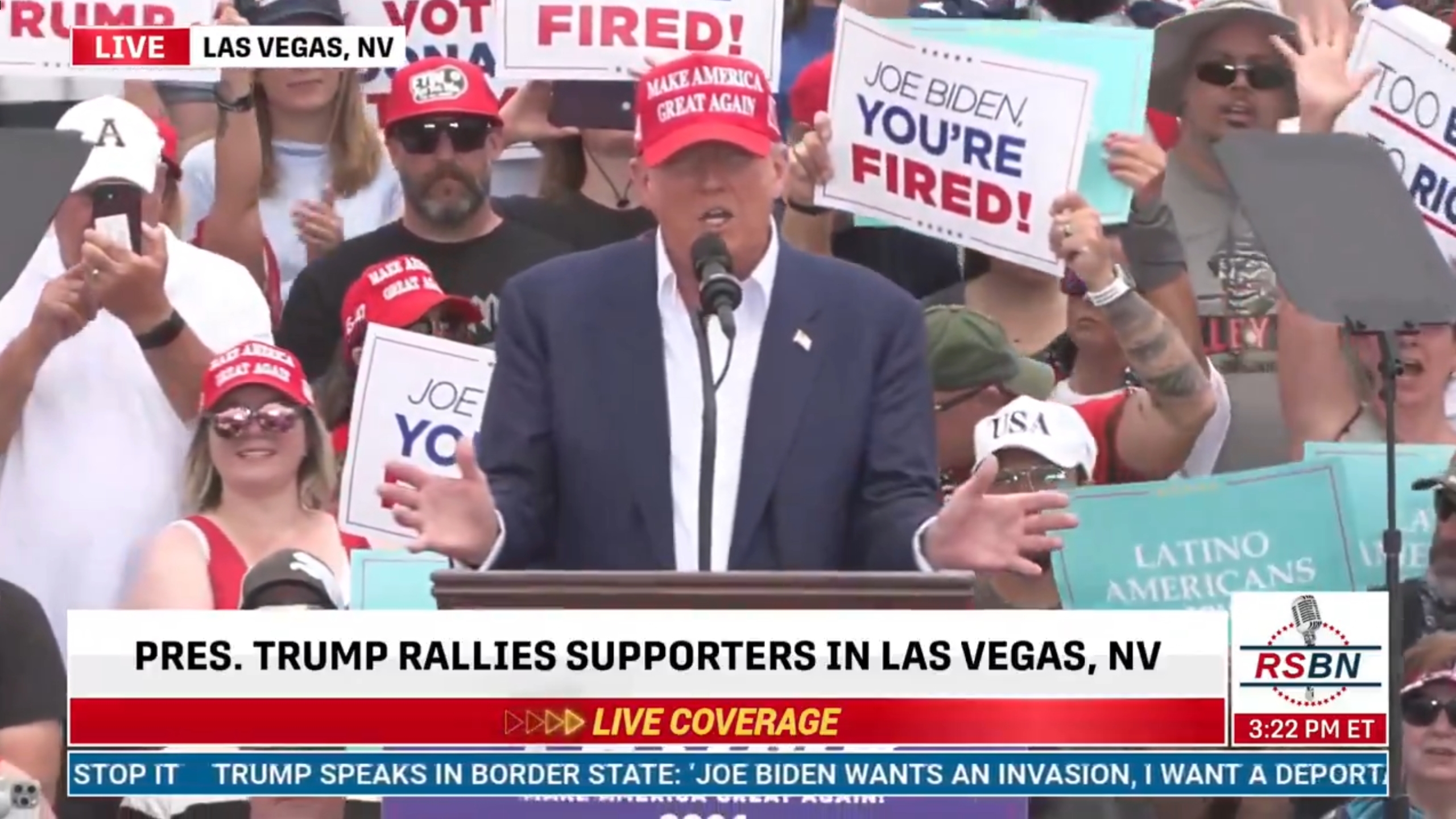 Trump Tells MAGA Supporters He'll Throw Water On Them