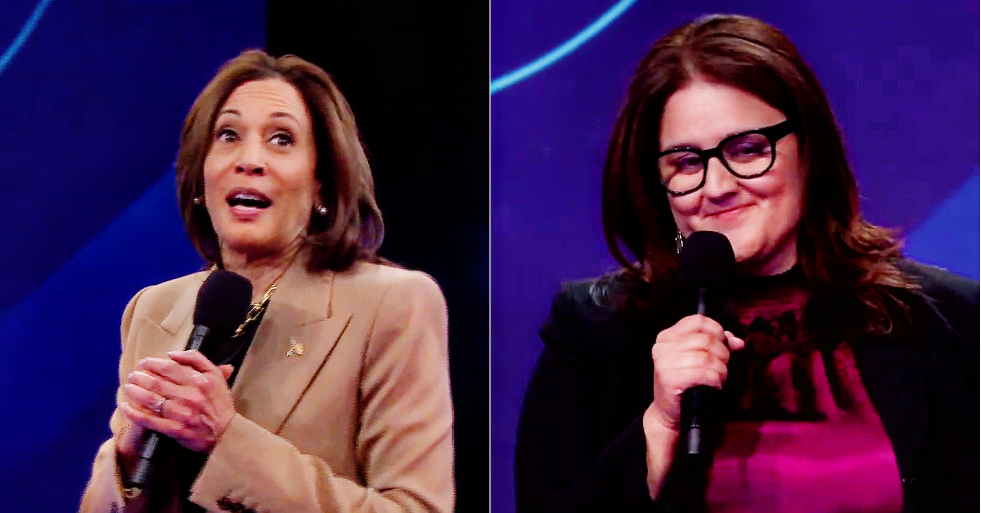 Voter stumps kamala harris name 3 good things about trump