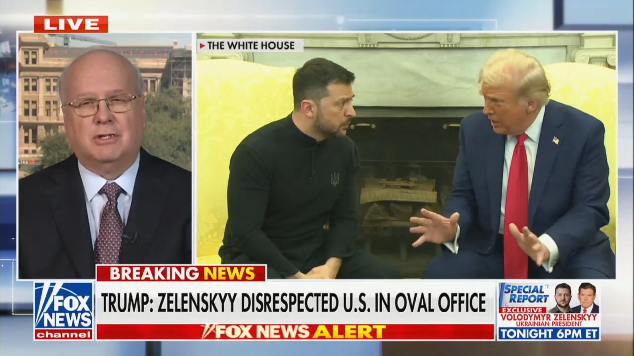 Karl Rove Hammers Trump and Vance on Fox News: The Only Winner Out of Today is Vladimir Putin'