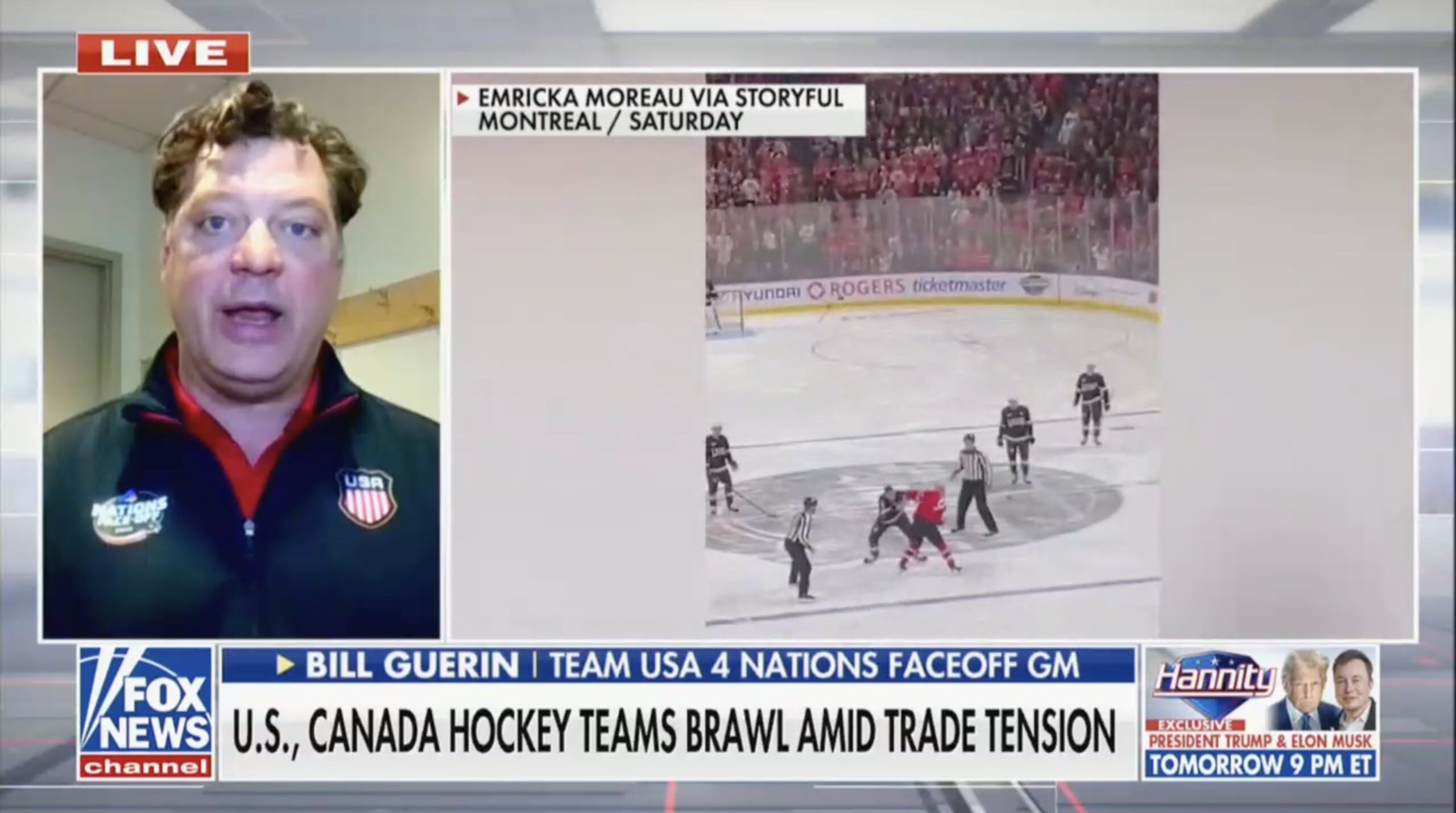 Team USA Hockey GM Says Political Flair' Added to Fight-Filled Game Against Canada Wants Trump to Attend Rematch