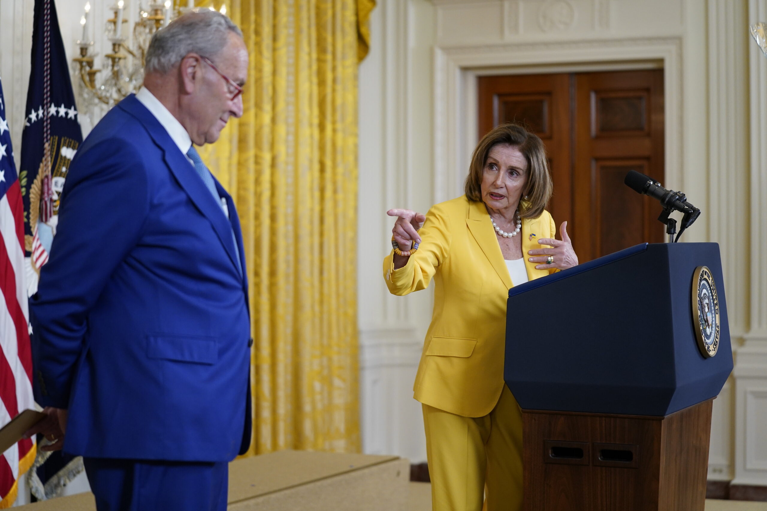 Nancy Pelosi Calls on Democrats to Defy Chuck Schumer