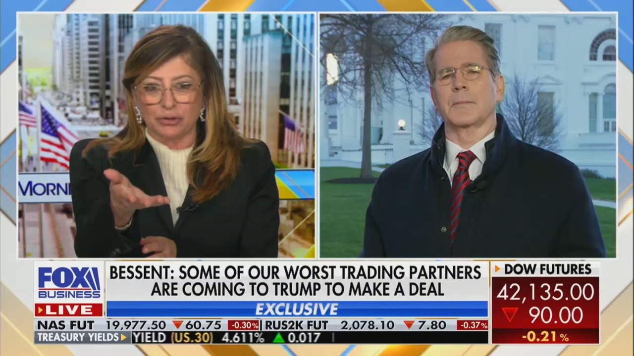Fox's Maria Bartiromo Presses Trump Treasury Secretary on Trade War: We're Not Sure Where This Is Going'