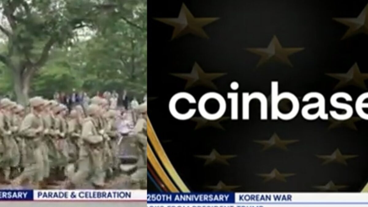 Coinbase Gets Sponsor Shoutout at Trump Military Parade