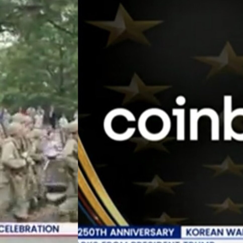 Coinbase Gets Sponsor Shoutout at Trump Military Parade